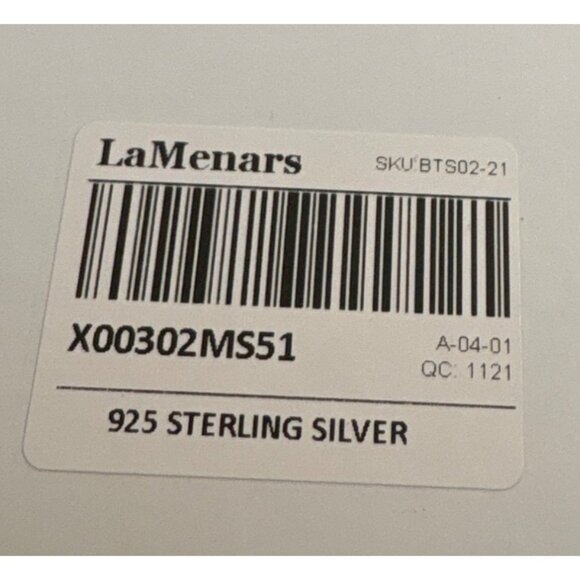 LaMenars 925 Sterling Silver Forever Love Charm Bracelet 21cm In Gift Box - Picture 4 of 12